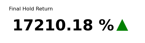 BTC Final Hold Return